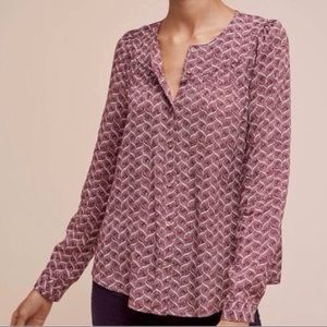 Anthropologie Maeve Orli Boho Blouse Size Medium